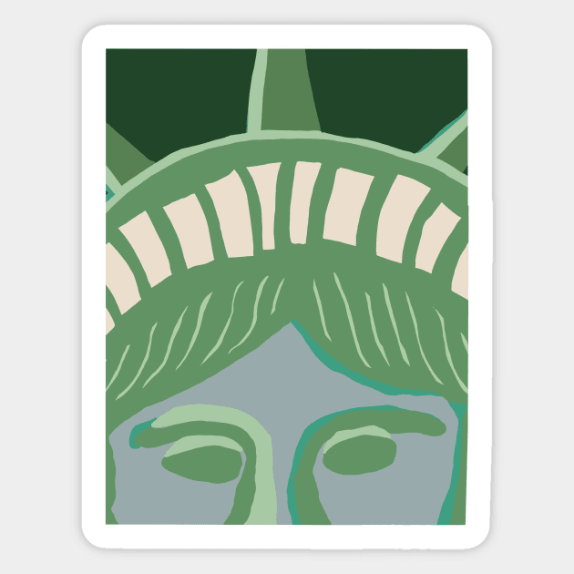 Statue of Liberty Sticker by gremoline